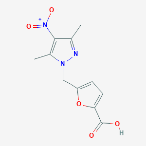 5-[(3,5-dimethyl-4-nitro-1H-pyrazol-1-yl)methyl]-2-furoic acid