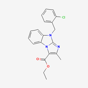 molecular formula C20H18ClN3O2 B5073495 Ethyl 9-(2-chlorobenzyl)-2-methyl-9H-imidazo[1,2-A][1,3]benzimidazole-3-carboxylate 