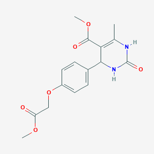 molecular formula C16H18N2O6 B5073872 Methyl 4-[4-(2-methoxy-2-oxoethoxy)phenyl]-6-methyl-2-oxo-1,2,3,4-tetrahydropyrimidine-5-carboxylate 