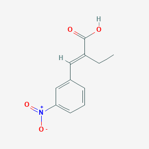 molecular formula C11H11NO4 B050739 alpha-Ethyl-3-nitrocinnamic acid CAS No. 124525-55-9