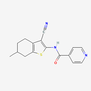 molecular formula C16H15N3OS B5073970 MFCD02359303 