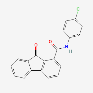 molecular formula C20H12ClNO2 B5073994 N-(4-chlorophenyl)-9-oxofluorene-1-carboxamide 