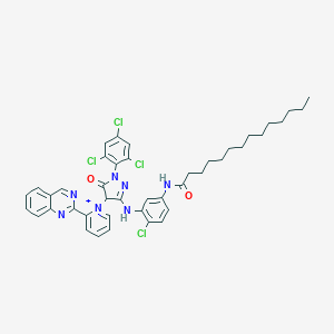 molecular formula C42H44Cl4N7O2+ B050743 15-Ketopentadeca-5,8,11,13-tetraenoic acid CAS No. 112901-37-8