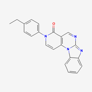 molecular formula C21H16N4O B5074422 5-(4-ethylphenyl)-1,5,9,11-tetrazatetracyclo[8.7.0.02,7.012,17]heptadeca-2(7),3,8,10,12,14,16-heptaen-6-one 