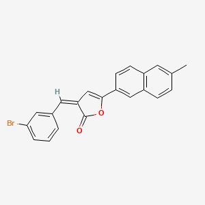 molecular formula C22H15BrO2 B5074429 (3Z)-3-[(3-bromophenyl)methylidene]-5-(6-methylnaphthalen-2-yl)furan-2-one 