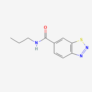 molecular formula C10H11N3OS B5074452 N-propyl-1,2,3-benzothiadiazole-6-carboxamide 