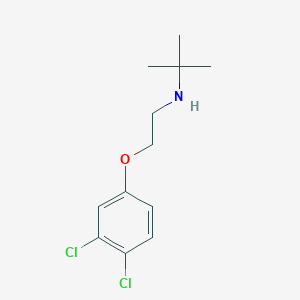 molecular formula C12H17Cl2NO B5074758 N-[2-(3,4-dichlorophenoxy)ethyl]-2-methylpropan-2-amine 
