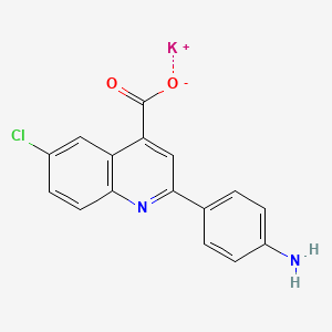 molecular formula C16H10ClKN2O2 B5074780 Potassium;2-(4-aminophenyl)-6-chloroquinoline-4-carboxylate 