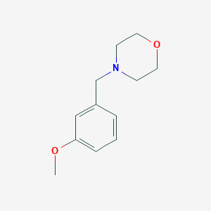 molecular formula C12H17NO2 B050748 4-[(3-Methoxyphenyl)methyl]morpholine CAS No. 122439-14-9