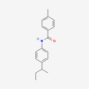 molecular formula C18H21NO B5074819 N-[4-(butan-2-yl)phenyl]-4-methylbenzamide 