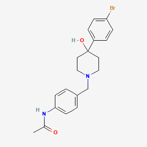 molecular formula C20H23BrN2O2 B5074926 N-(4-{[4-(4-bromophenyl)-4-hydroxy-1-piperidinyl]methyl}phenyl)acetamide 