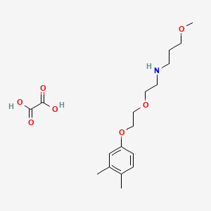 molecular formula C18H29NO7 B5075189 N-[2-[2-(3,4-dimethylphenoxy)ethoxy]ethyl]-3-methoxypropan-1-amine;oxalic acid 