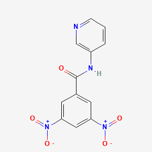 molecular formula C12H8N4O5 B5075232 3,5-dinitro-N-(pyridin-3-yl)benzamide 