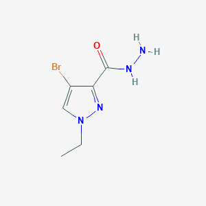 molecular formula C6H9BrN4O B507532 4-bromo-1-ethyl-1H-pyrazole-3-carbohydrazide CAS No. 514800-87-4