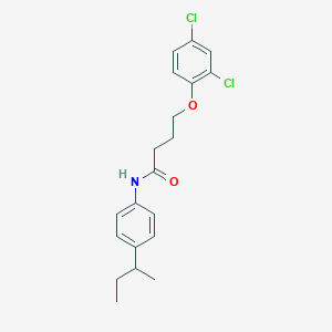 molecular formula C20H23Cl2NO2 B5075415 N-[4-(butan-2-yl)phenyl]-4-(2,4-dichlorophenoxy)butanamide 