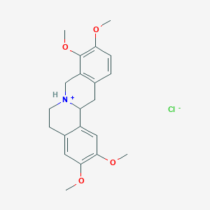 molecular formula C21H26ClNO4 B050755 四氢掌叶碱盐酸盐 CAS No. 6024-85-7