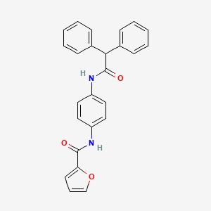 molecular formula C25H20N2O3 B5075503 N-[4-(2,2-diphenylacetamido)phenyl]furan-2-carboxamide 