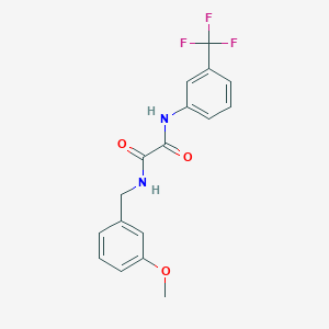 molecular formula C17H15F3N2O3 B5075559 N-(3-methoxybenzyl)-N'-[3-(trifluoromethyl)phenyl]ethanediamide 