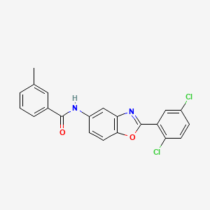 molecular formula C21H14Cl2N2O2 B5075646 N-[2-(2,5-dichlorophenyl)-1,3-benzoxazol-5-yl]-3-methylbenzamide 
