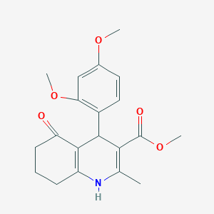 molecular formula C20H23NO5 B5075661 Methyl 4-(2,4-dimethoxyphenyl)-2-methyl-5-oxo-1,4,5,6,7,8-hexahydroquinoline-3-carboxylate 