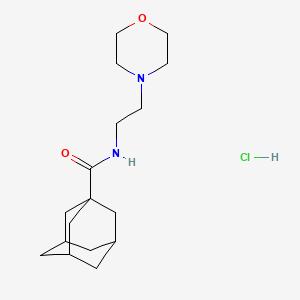 molecular formula C17H29ClN2O2 B5075829 N-(2-morpholin-4-ylethyl)adamantane-1-carboxamide;hydrochloride 