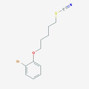 molecular formula C12H14BrNOS B5076019 5-(2-bromophenoxy)pentyl thiocyanate 