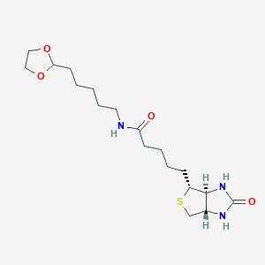 molecular formula C18H31N3O4S B050761 N-(6-(Ethylenedioxy)hexyl)biotinamide CAS No. 124884-03-3