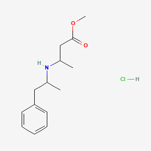 molecular formula C14H22ClNO2 B5076104 Methyl 3-(1-phenylpropan-2-ylamino)butanoate;hydrochloride 