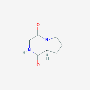 molecular formula C7H10N2O2 B050762 Cyclo-(Pro-Gly) CAS No. 3705-27-9
