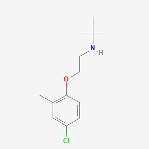 molecular formula C13H20ClNO B5076342 N-[2-(4-chloro-2-methylphenoxy)ethyl]-2-methyl-2-propanamine 