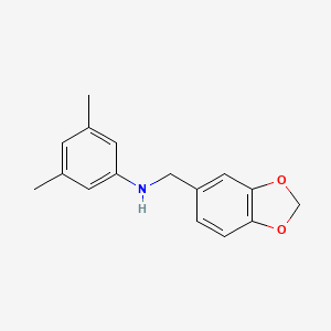 molecular formula C16H17NO2 B5076752 N-(1,3-benzodioxol-5-ylmethyl)-3,5-dimethylaniline 