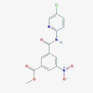 molecular formula C14H10ClN3O5 B5076771 Methyl 3-[(5-chloropyridin-2-yl)carbamoyl]-5-nitrobenzoate 