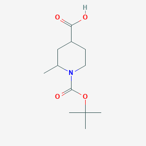 molecular formula C12H21NO4 B050770 1-Boc-2-methylpiperidine-4-carboxylic Acid CAS No. 193085-98-2