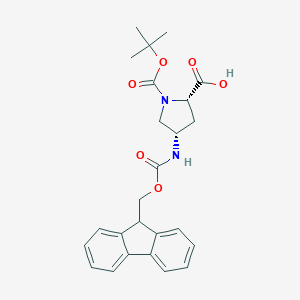 molecular formula C25H28N2O6 B050775 (4S)-4-N-Fmoc-amino-1-Boc-L-proline CAS No. 174148-03-9