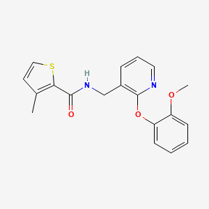 molecular formula C19H18N2O3S B5077621 N-[[2-(2-methoxyphenoxy)pyridin-3-yl]methyl]-3-methylthiophene-2-carboxamide 