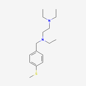 molecular formula C16H28N2S B5077651 N,N,N'-triethyl-N'-[4-(methylthio)benzyl]-1,2-ethanediamine 