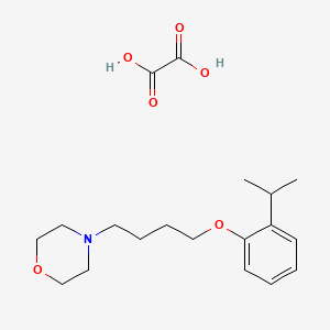 molecular formula C19H29NO6 B5077652 Oxalic acid;4-[4-(2-propan-2-ylphenoxy)butyl]morpholine CAS No. 1185452-98-5