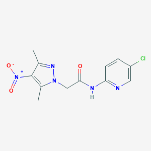 N-(5-chloro-2-pyridinyl)-2-(3,5-dimethyl-4-nitro-1-pyrazolyl)acetamide