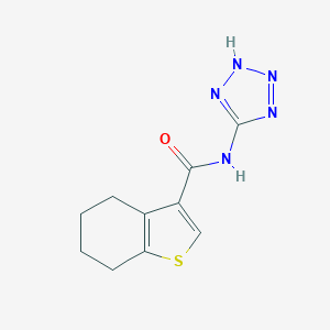 molecular formula C10H11N5OS B507805 N-(2H-tetrazol-5-yl)-4,5,6,7-tetrahydro-1-benzothiophene-3-carboxamide CAS No. 515858-91-0
