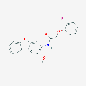 2-(2-fluorophenoxy)-N-(2-methoxydibenzofuran-3-yl)acetamide