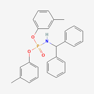 molecular formula C27H26NO3P B5078130 N-bis(3-methylphenoxy)phosphoryl-1,1-diphenylmethanamine 