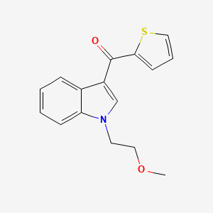 molecular formula C16H15NO2S B5078372 [1-(2-methoxyethyl)-1H-indol-3-yl](2-thienyl)methanone 