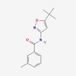 molecular formula C15H18N2O2 B5078385 N-(5-tert-butyl-1,2-oxazol-3-yl)-3-methylbenzamide 