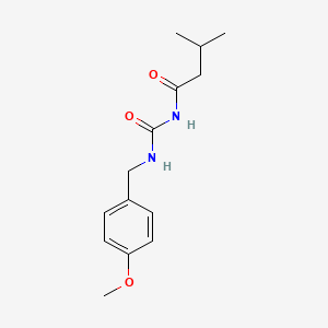 molecular formula C14H20N2O3 B5078412 N-[(4-methoxyphenyl)methylcarbamoyl]-3-methylbutanamide 