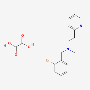 molecular formula C17H19BrN2O4 B5078526 N-[(2-bromophenyl)methyl]-N-methyl-2-pyridin-2-ylethanamine;oxalic acid 