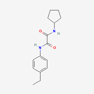 molecular formula C15H20N2O2 B5078622 N-cyclopentyl-N'-(4-ethylphenyl)oxamide 