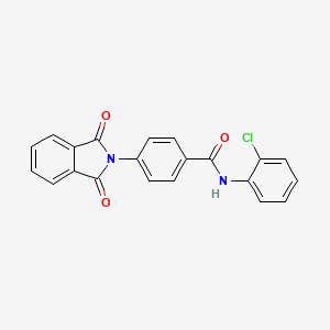 molecular formula C21H13ClN2O3 B5078815 N-(2-chlorophenyl)-4-(1,3-dioxoisoindol-2-yl)benzamide CAS No. 5249-52-5