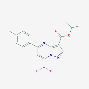 Isopropyl 7-(difluoromethyl)-5-(4-methylphenyl)pyrazolo[1,5-a]pyrimidine-3-carboxylate