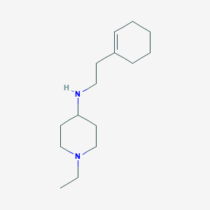molecular formula C15H28N2 B5079206 N-[2-(cyclohexen-1-yl)ethyl]-1-ethylpiperidin-4-amine 