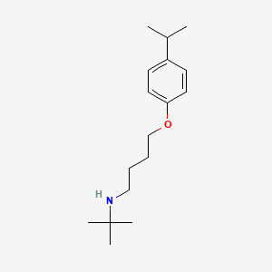 molecular formula C17H29NO B5079273 N-tert-butyl-4-(4-propan-2-ylphenoxy)butan-1-amine 